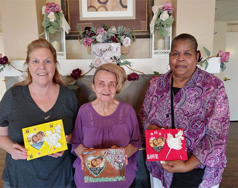 Hope through Housing volunteers with residents